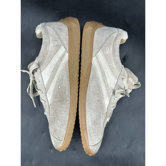 Skechers 2980 Scooters Ladies Retro Suede Tan Sand Sz 8 Sneakers Casual - Picture 6 of 13